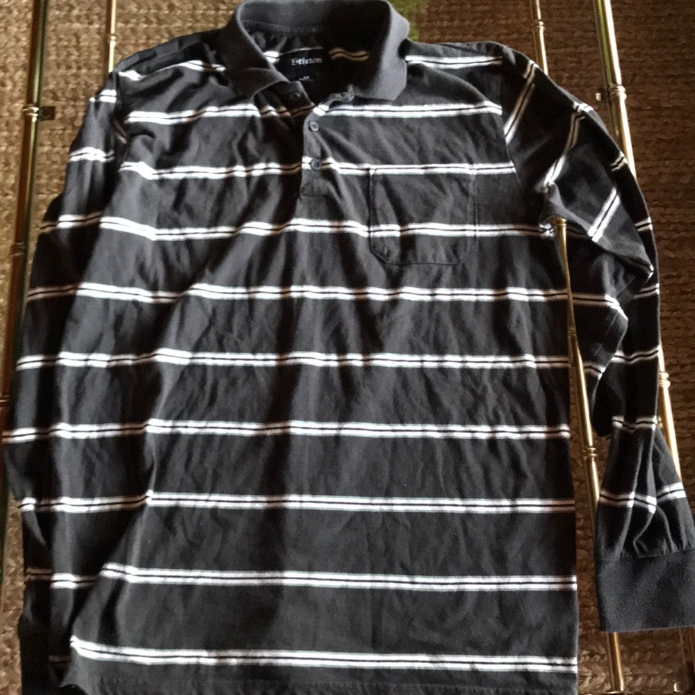 Brixton Men’s long sleeve polo size Medium